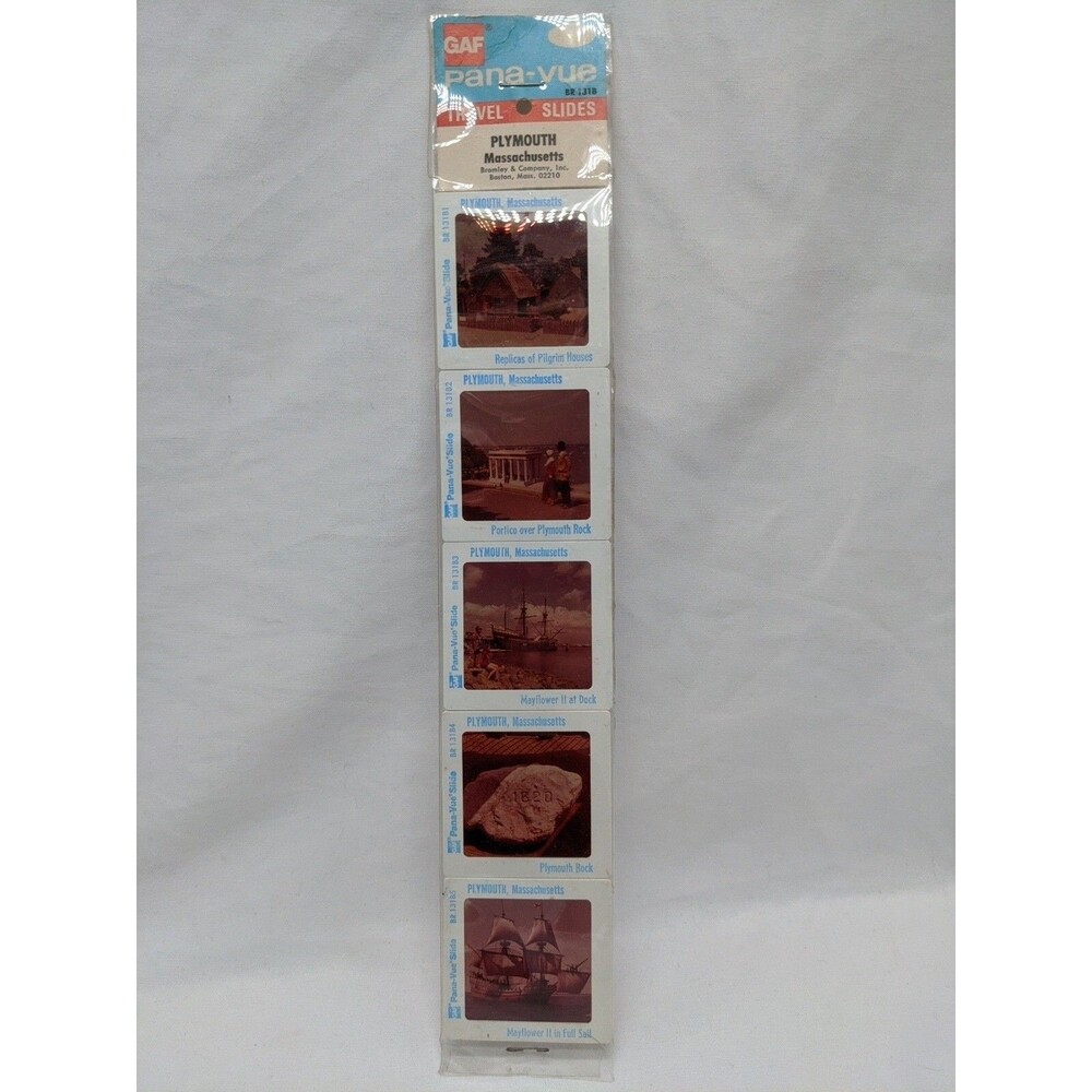 Gaf Pana-Vue Plymouth Massachusetts Travel Slides